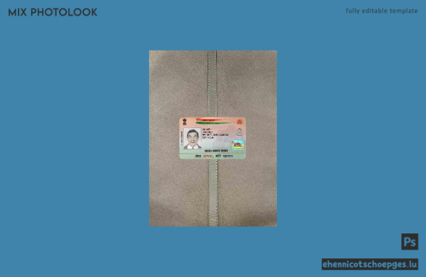 Vorschau des Fotos der indischen Aadhaar-PVC-Karte